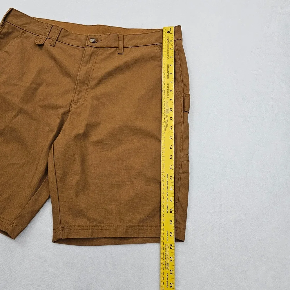 Brahma Cargo Work Shorts Mens 38 Brown Ripstop‎ Utility Carpenter Gorpcore